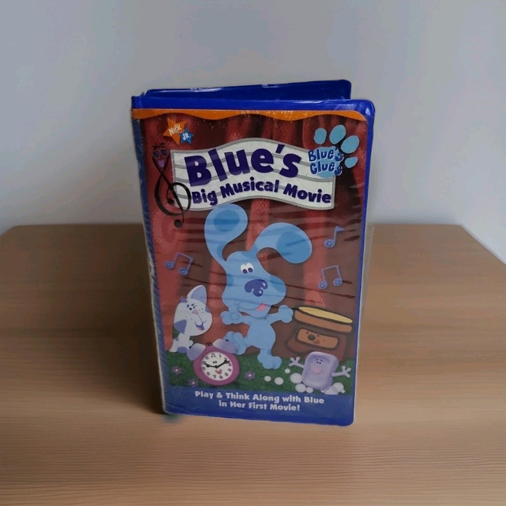Blues Clues: Blues Big Musical‎ Movie VHS 2000 Nickelodeon Paramount Blue Tape